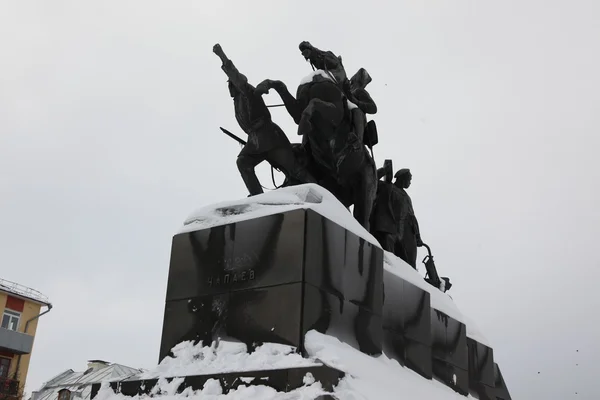 Памятник Василию Чапаеву в Самаре — стоковое фото