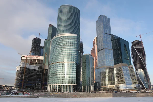 Berömda skyskrapor i Moskva City — Stockfoto