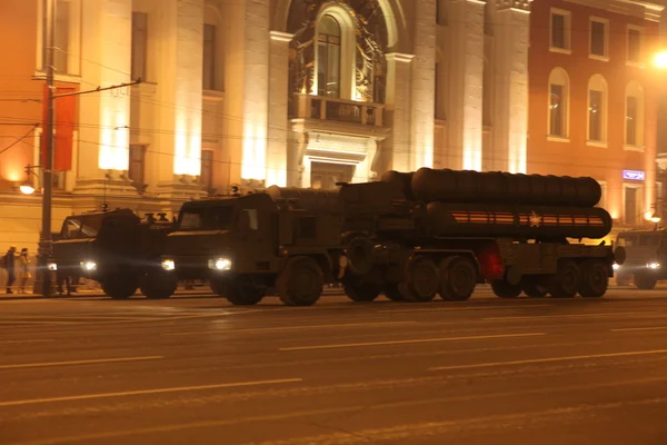 Ensaio de desfile militar em Moscou — Fotografia de Stock