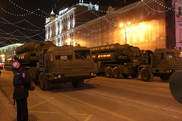 Repetition av militärparad i Moskva — Stockfoto