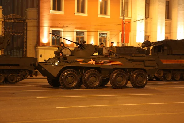 Ensaio de desfile militar em Moscou — Fotografia de Stock