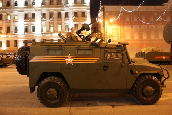 Ensaio de desfile militar em Moscou — Fotografia de Stock