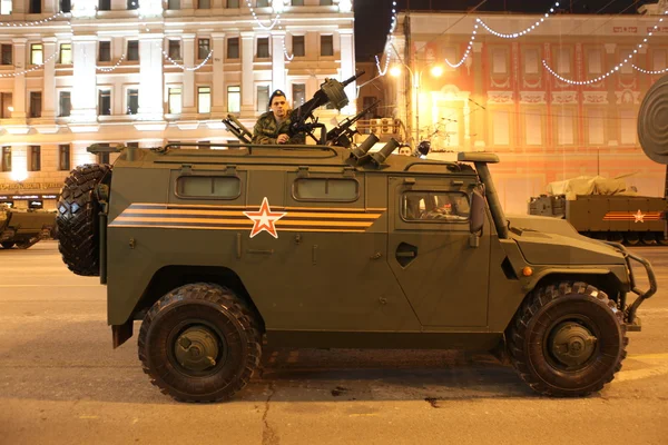 Ensaio de desfile militar em Moscou — Fotografia de Stock