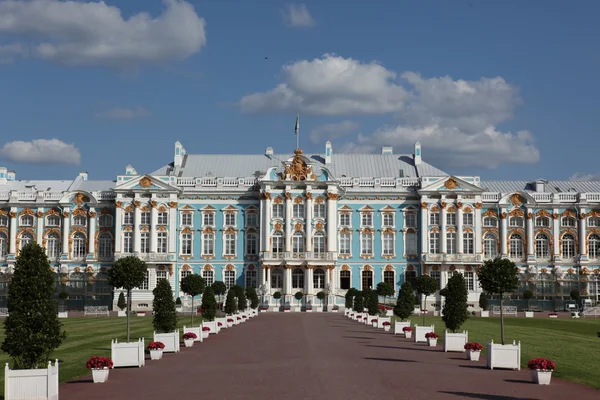 Palacio de Catalina en la ciudad de Tsarskoye Selo — Foto de Stock