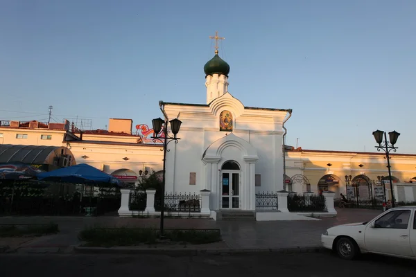 Blick auf orthodoxe Kirche — Stockfoto