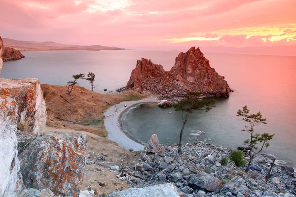 Shaman Rock, lac Baïkal, Russie — Photo