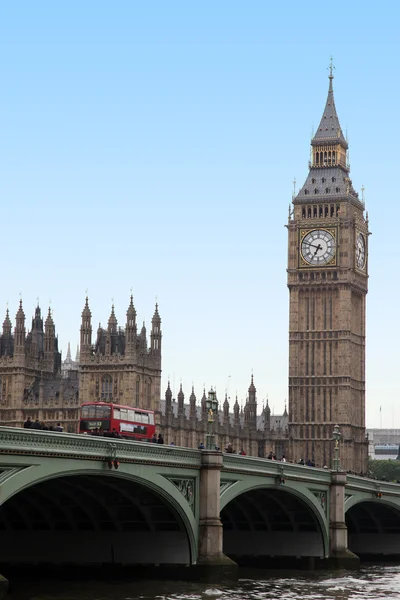 Big Ben és Westminster híd — Stock Fotó
