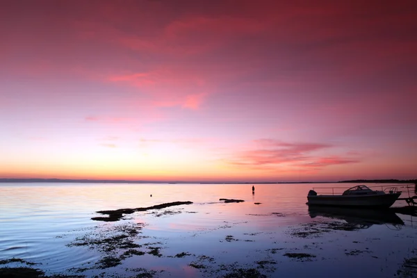 Sundown at Rock coast — Stock Photo, Image