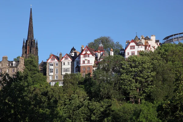 Edinburgh cathedral and buildings — Stock Photo, Image