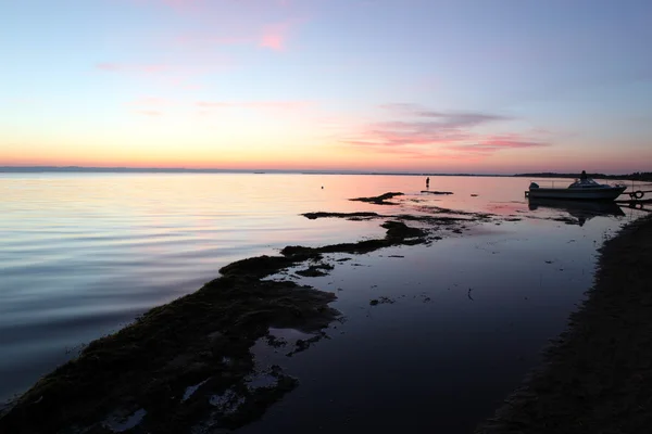 Sundown at Rock coast — Stock Photo, Image