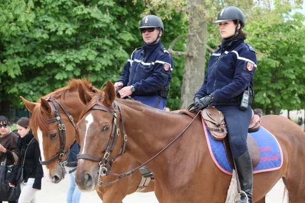 French police control the street, Paris — Stock Photo, Image