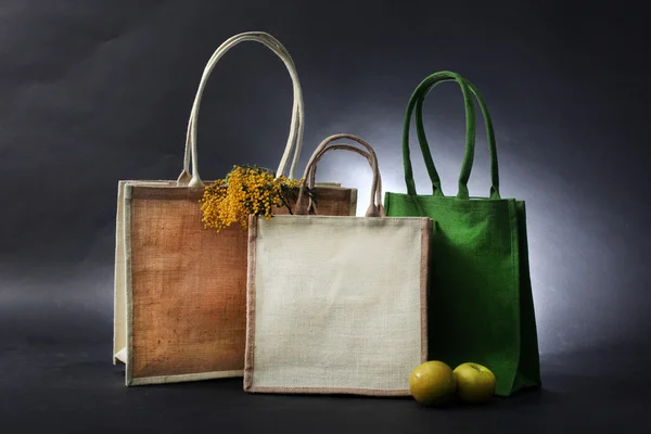 Bags made out of Hessian sack — Stock Photo, Image