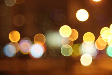 Soyut ışıklar, flash, gece şehir