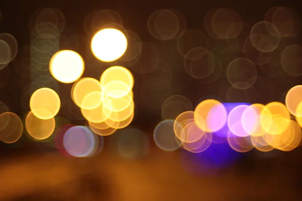 抽象的なライト、フラッシュ、夜の街 — ストック写真