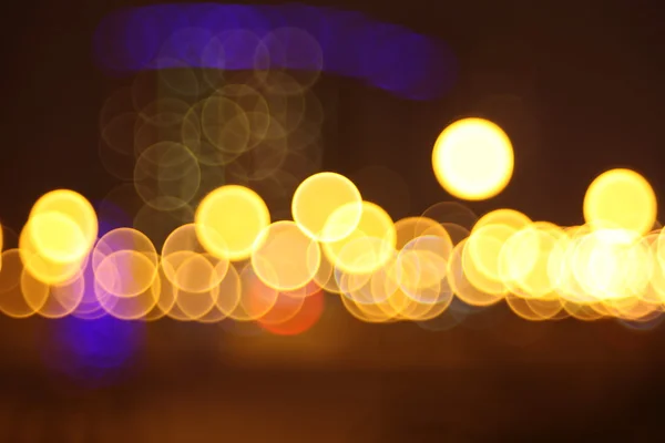 Luces abstractas, flash, ciudad nocturna — Foto de Stock