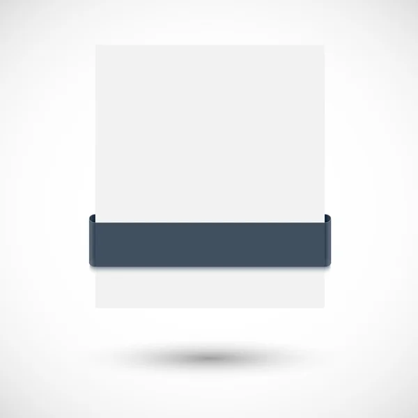 Banner de papel blanco — Vector de stock