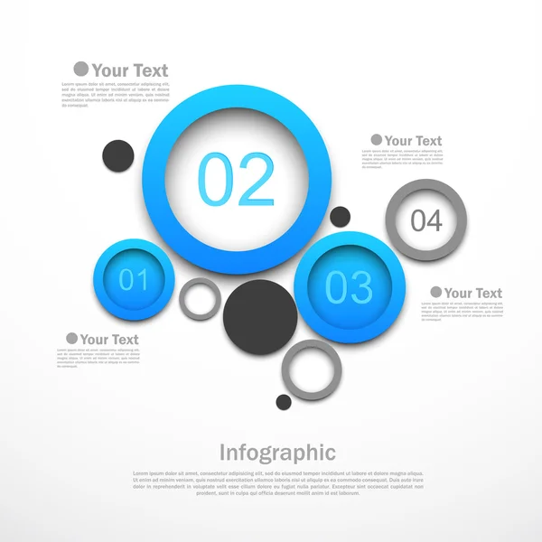 Infographie de conception de cercle — Image vectorielle