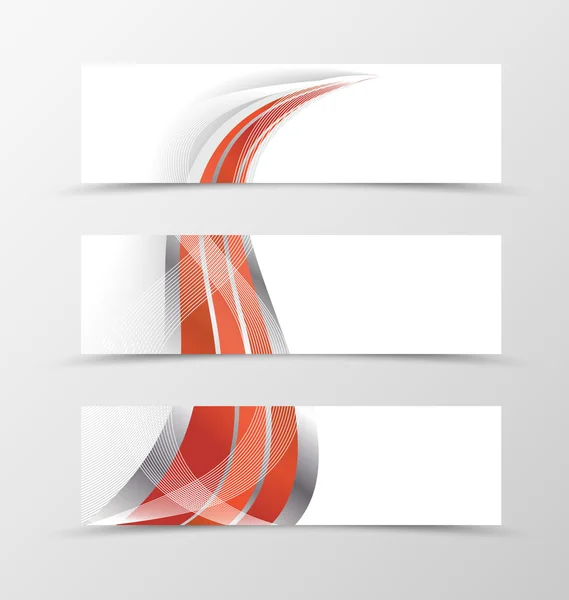Set van glad ontwerp van de banner — Stockvector