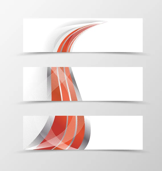 Reihe von Banner glattes Design — Stockvektor