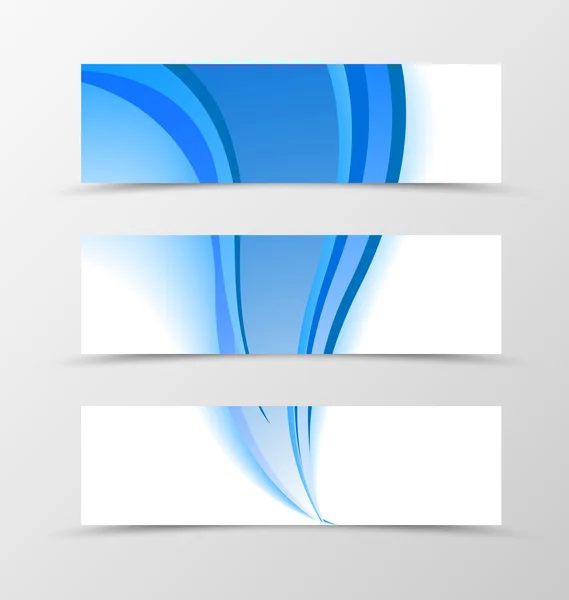 Afiş mavi pürüzsüz tasarım — Stok Vektör