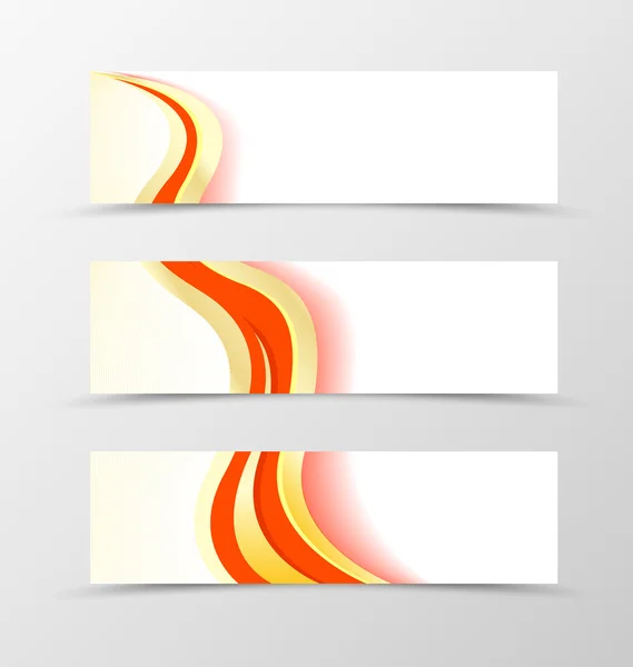 Reihe von Banner glattes Design — Stockvektor