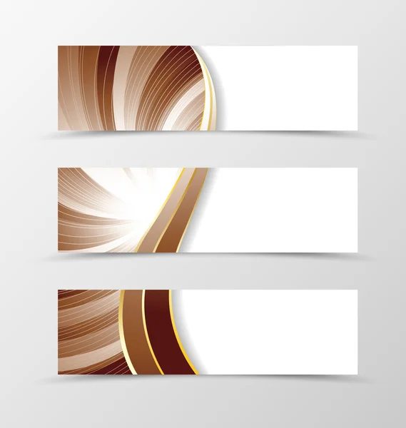 Set van vortex ontwerp van de banner — Stockvector