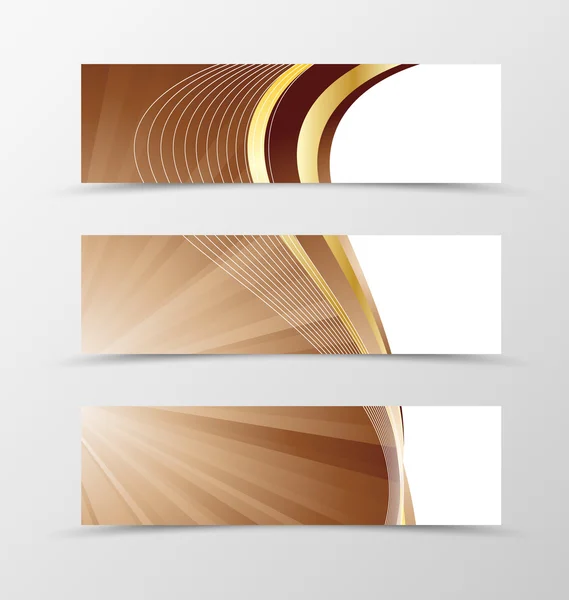 Reihe von Banner Vortex Design — Stockvektor