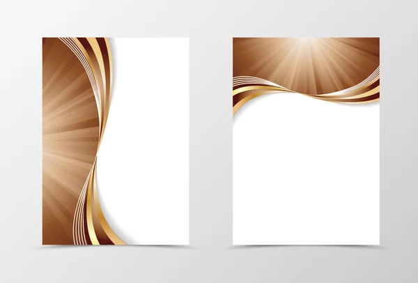 Flyer template swirl design — Stock Vector