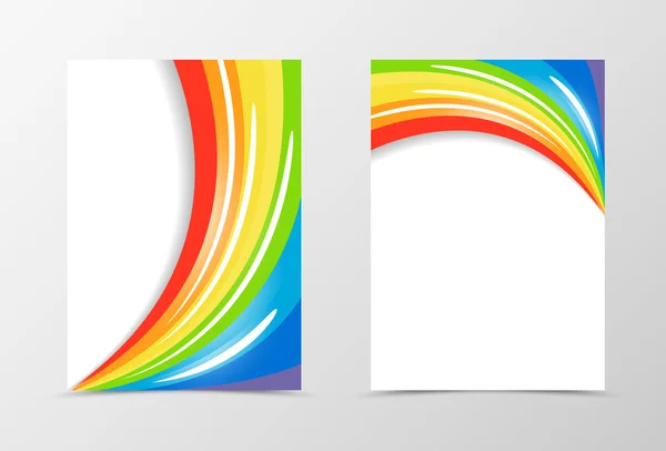 Rainbow flyer malldesign — Stock vektor