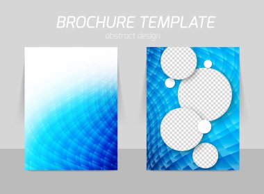 Flyer şablonu geri ve ön tasarımı