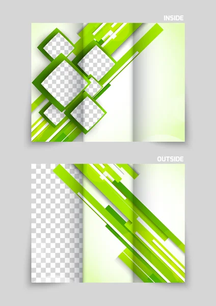 三栏式小册子模板设计 — 图库矢量图片