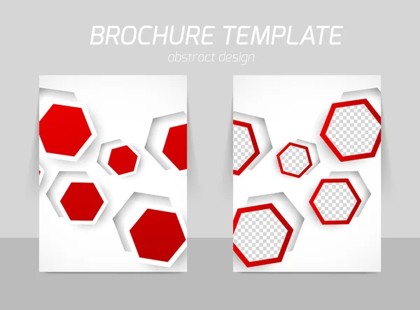 Volantino modello posteriore e design anteriore — Vettoriale Stock