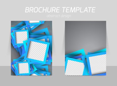 Flyer şablonu geri ve ön tasarımı