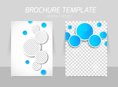 Flyer şablonu geri ve ön tasarımı