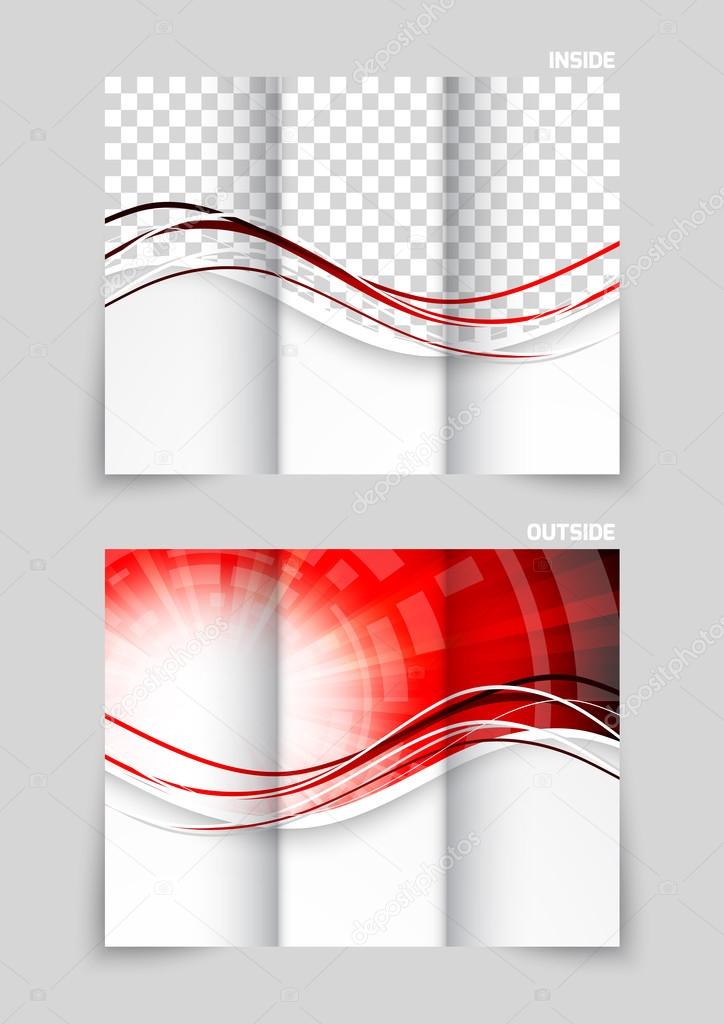 Tri-fold brochure template design Stock Vector Image by ©Denchik #53925453