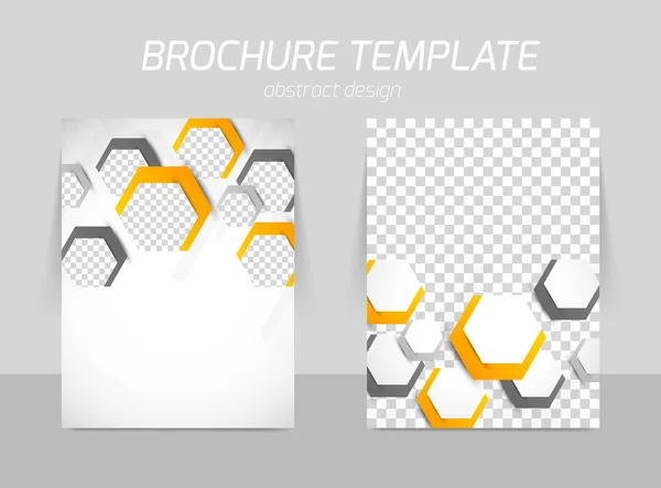 Design pliant spate și șablon frontal — Vector de stoc