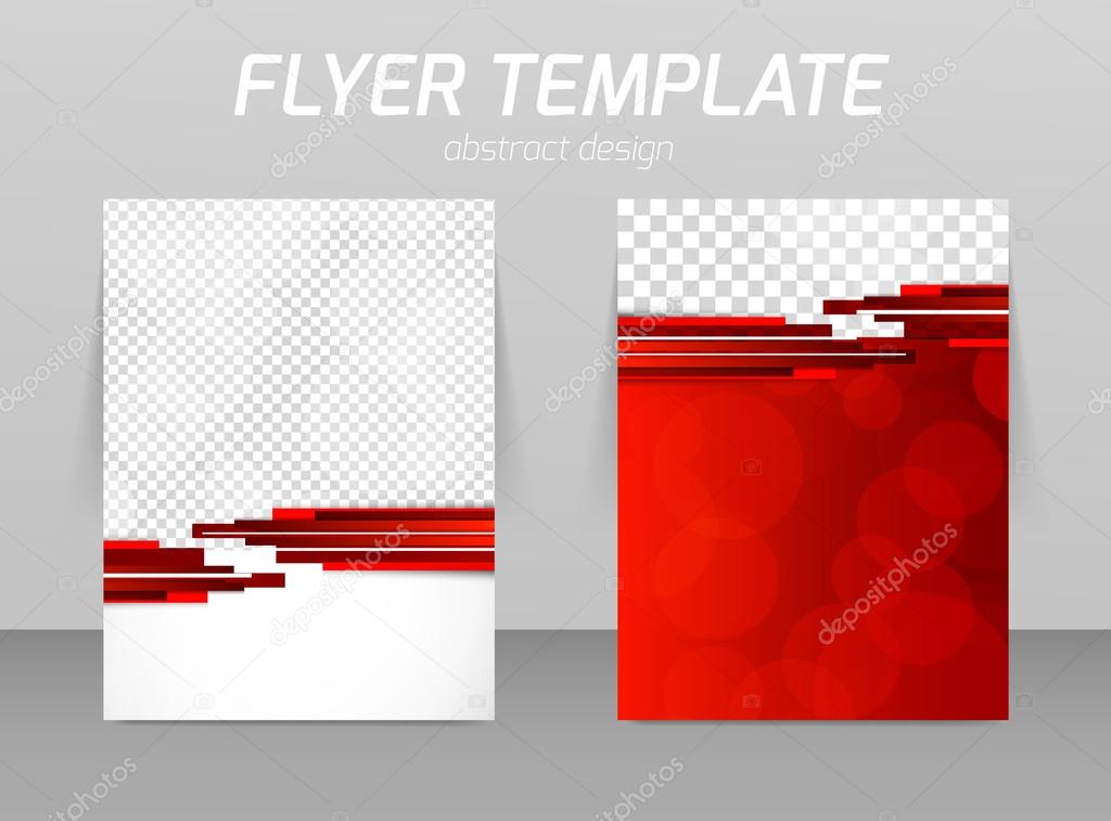 Abstract flyer template design