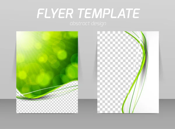 Abstract flyer template design — Stock Vector