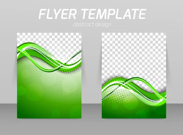 Abstract flyer template design — Stock Vector
