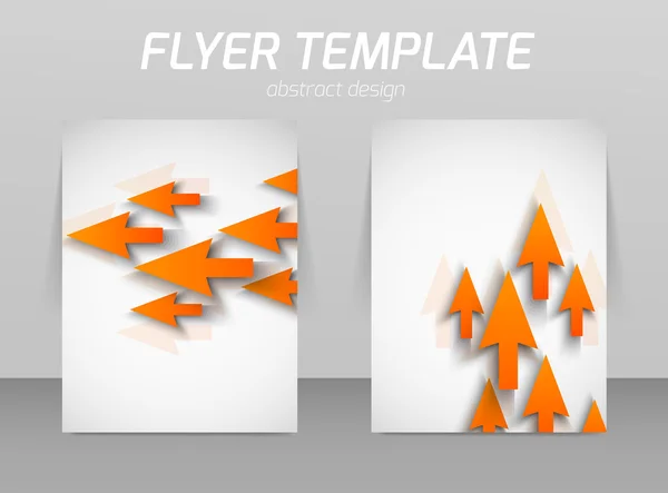 Abstract flyer template design — Stock Vector