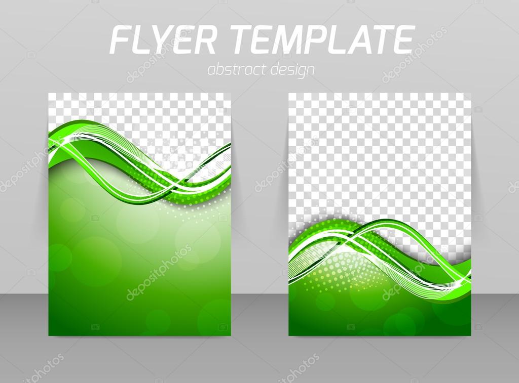 Abstract flyer template design