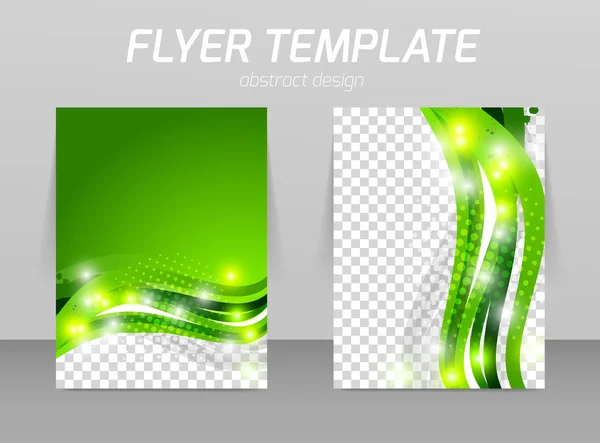 Abstract flyer template design — Stock Vector