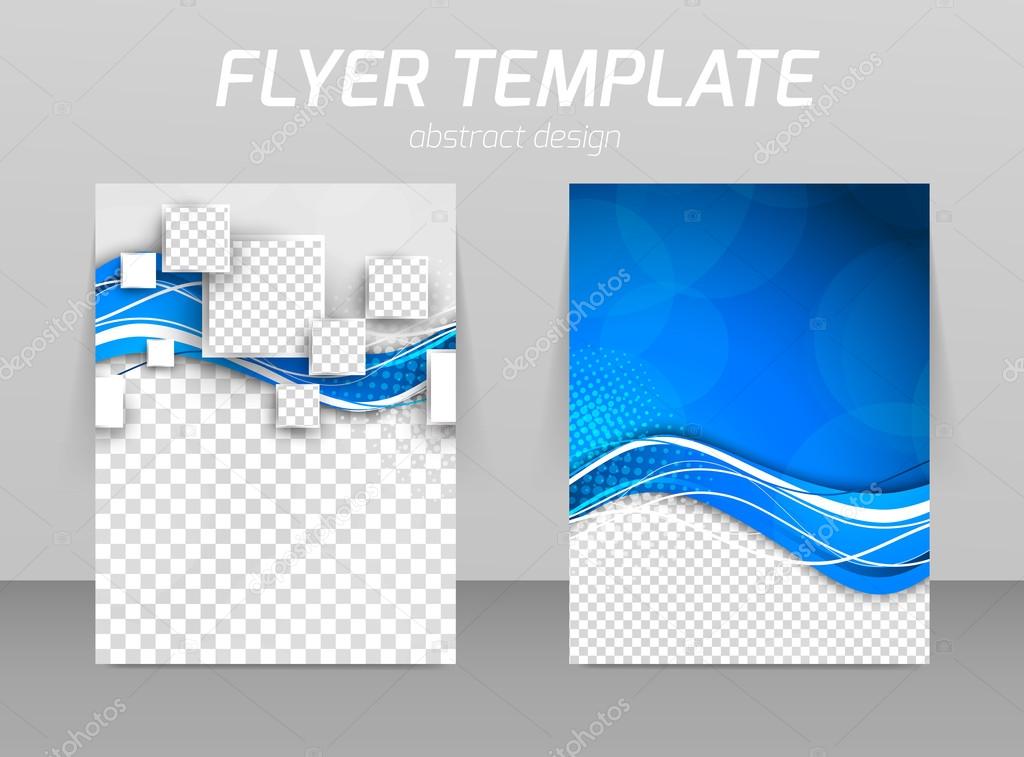 Abstract flyer template design