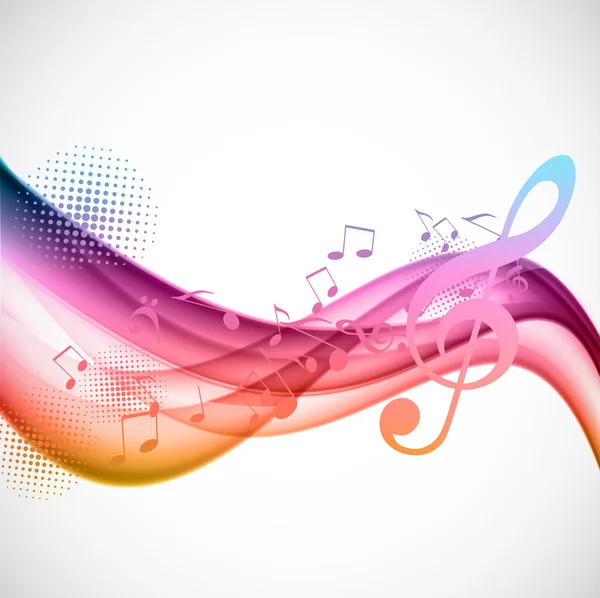 Colorful music background — Stock Vector