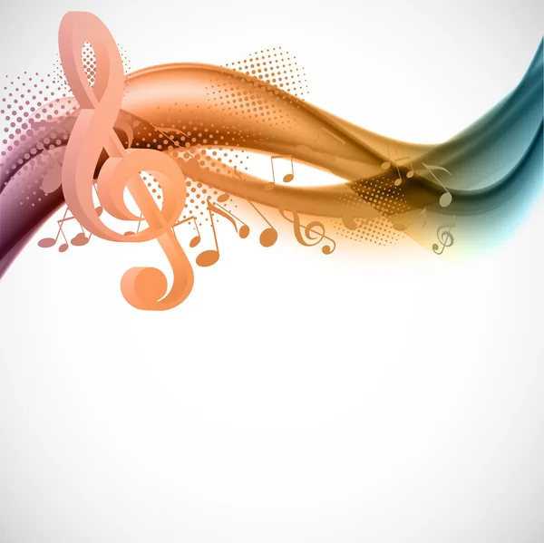 Colorful music background — Stock Vector