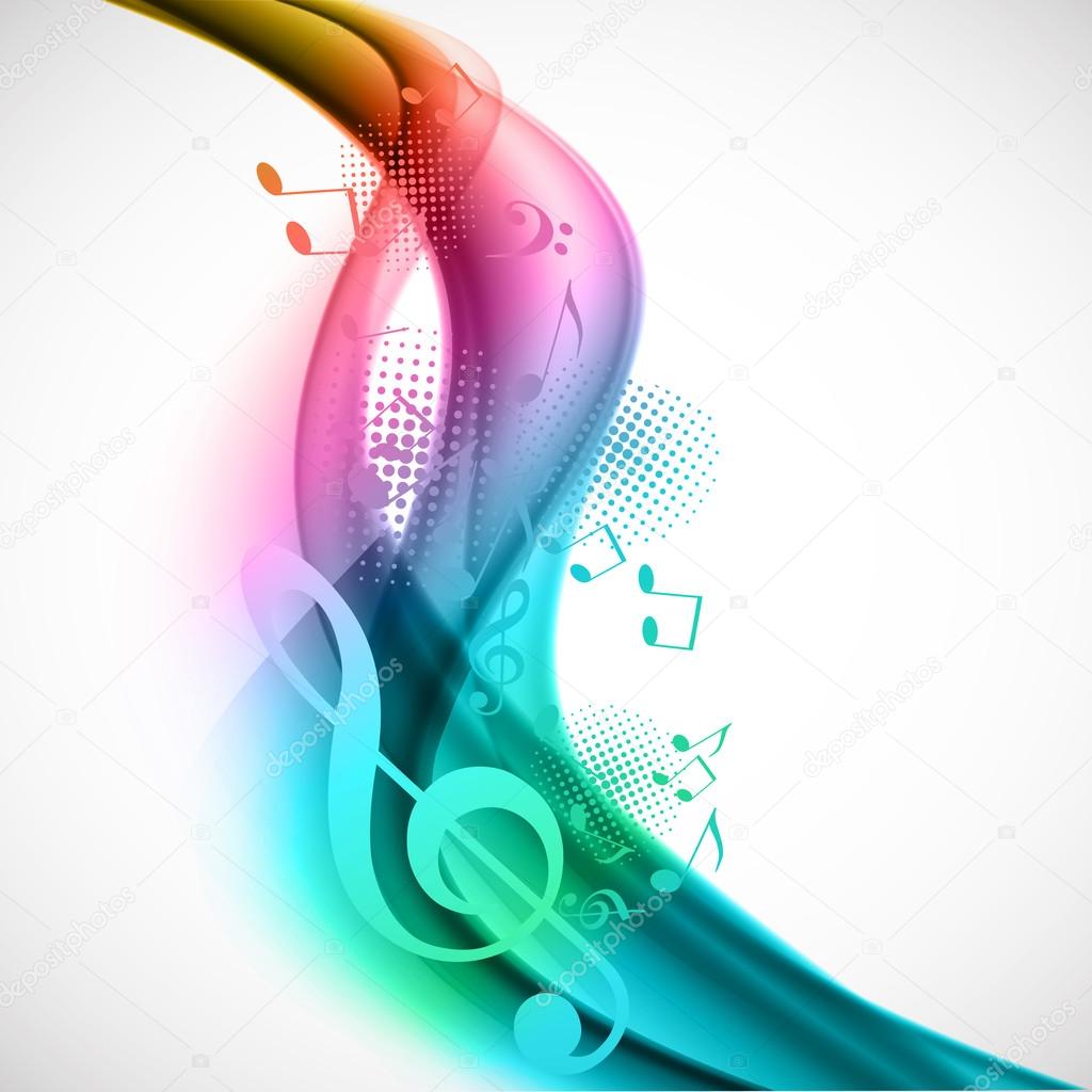Colorful music background