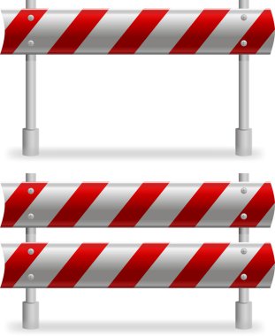 protecting road barrier clipart
