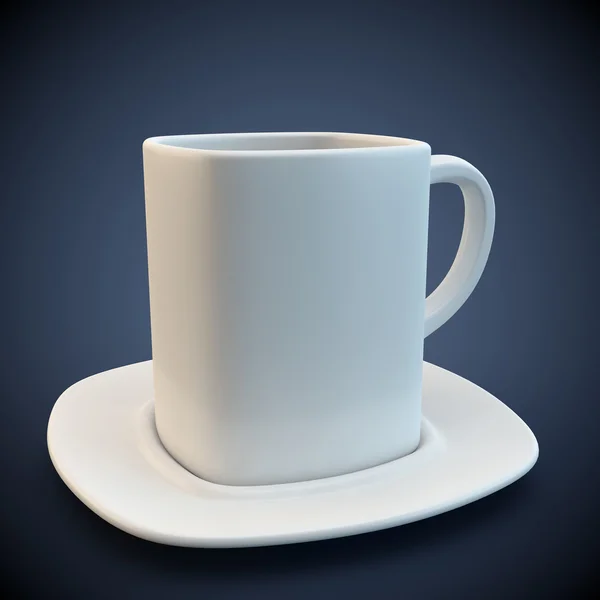 Білий чай кухоль — стокове фото