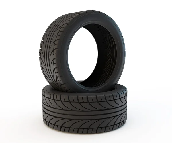 Deux pneus de voiture — Photo