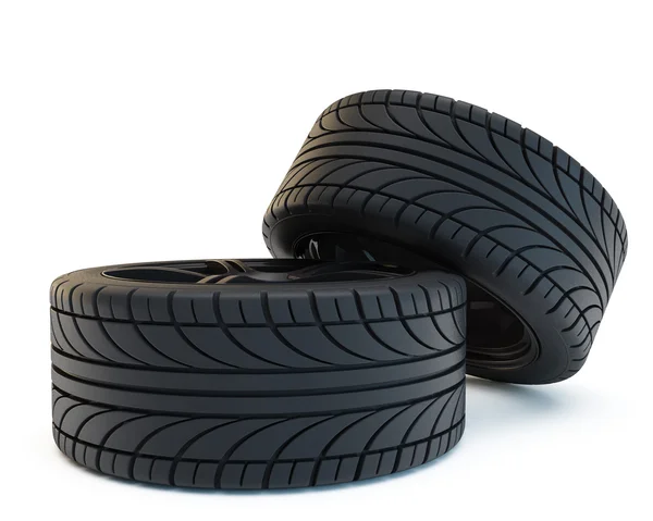 Dvě pneumatiky — Stock fotografie